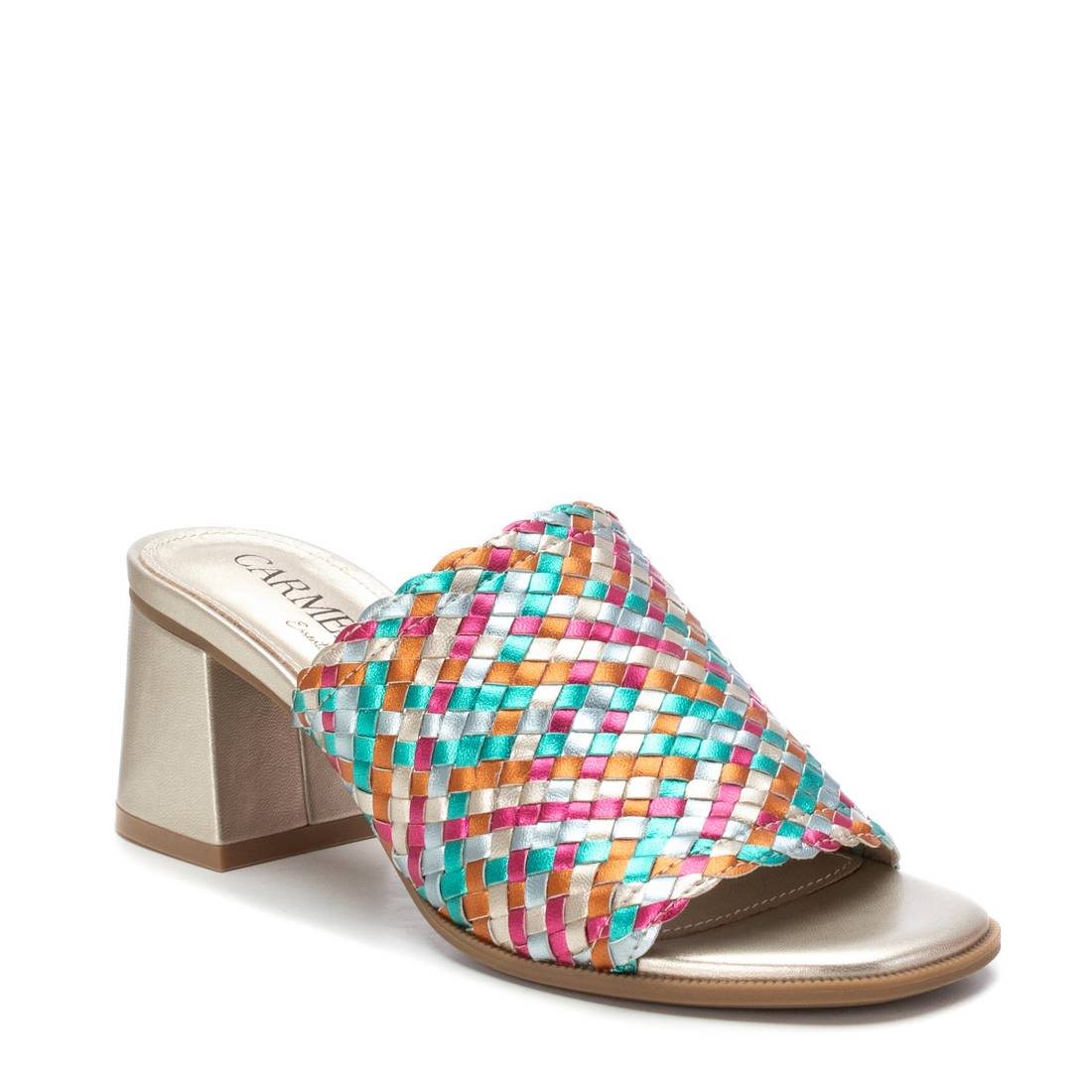 Carmela 16219105 sandales cuir multicolore talon moyen
