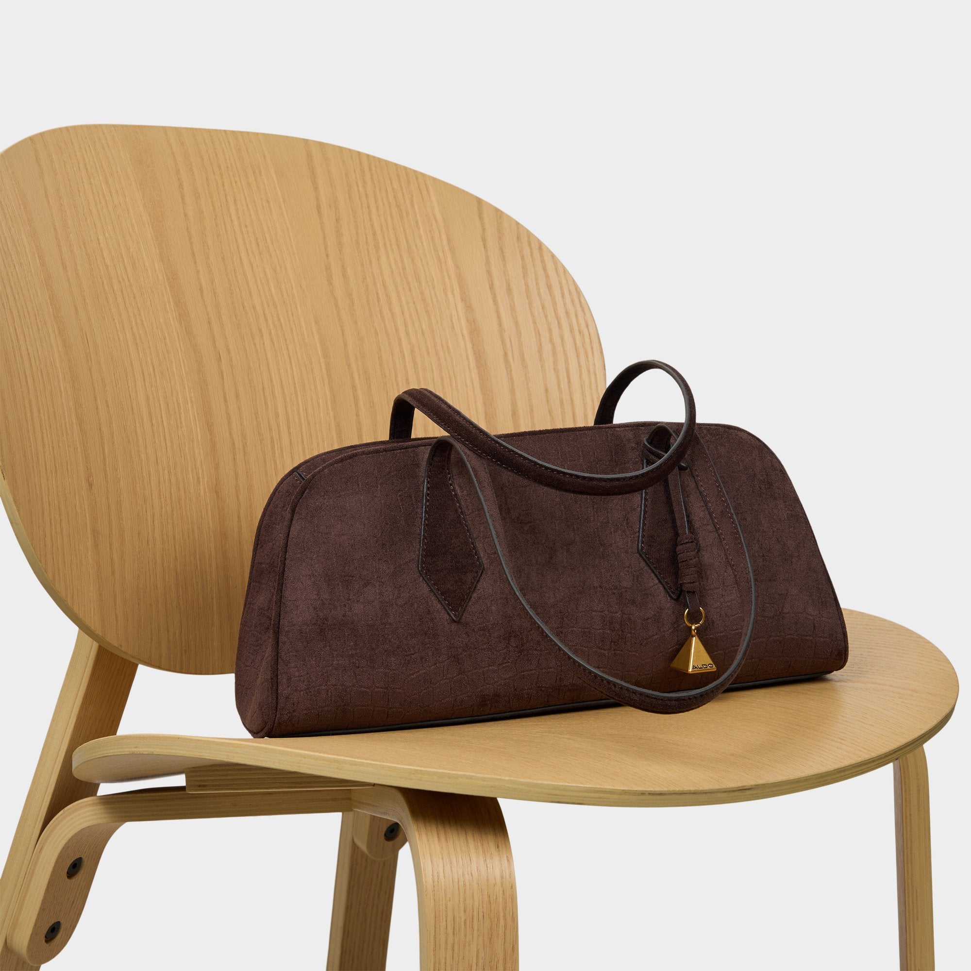 ALDO The Everyday Bag sac suède marron
