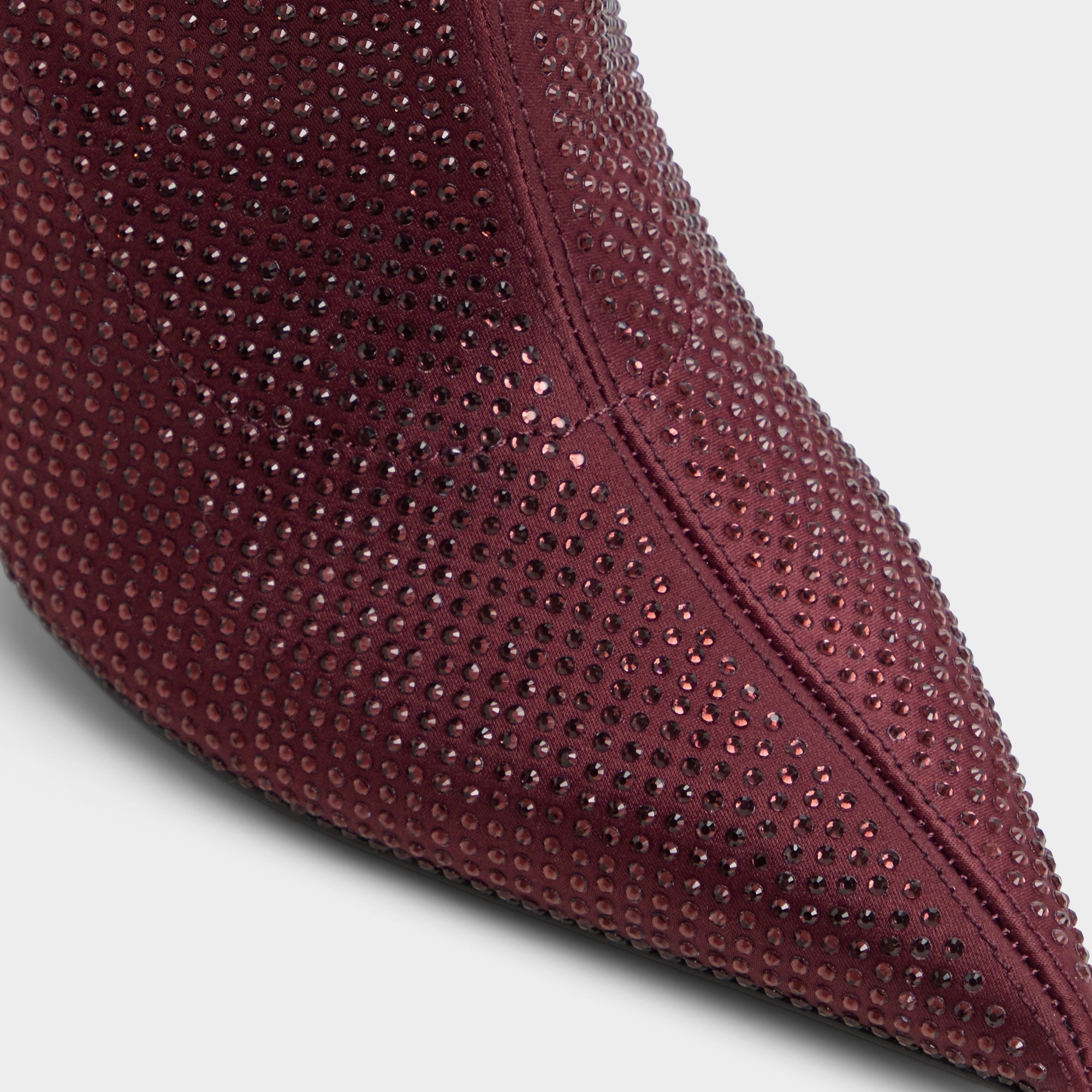 ALDO Innez bottes hautes satin bordeaux strass