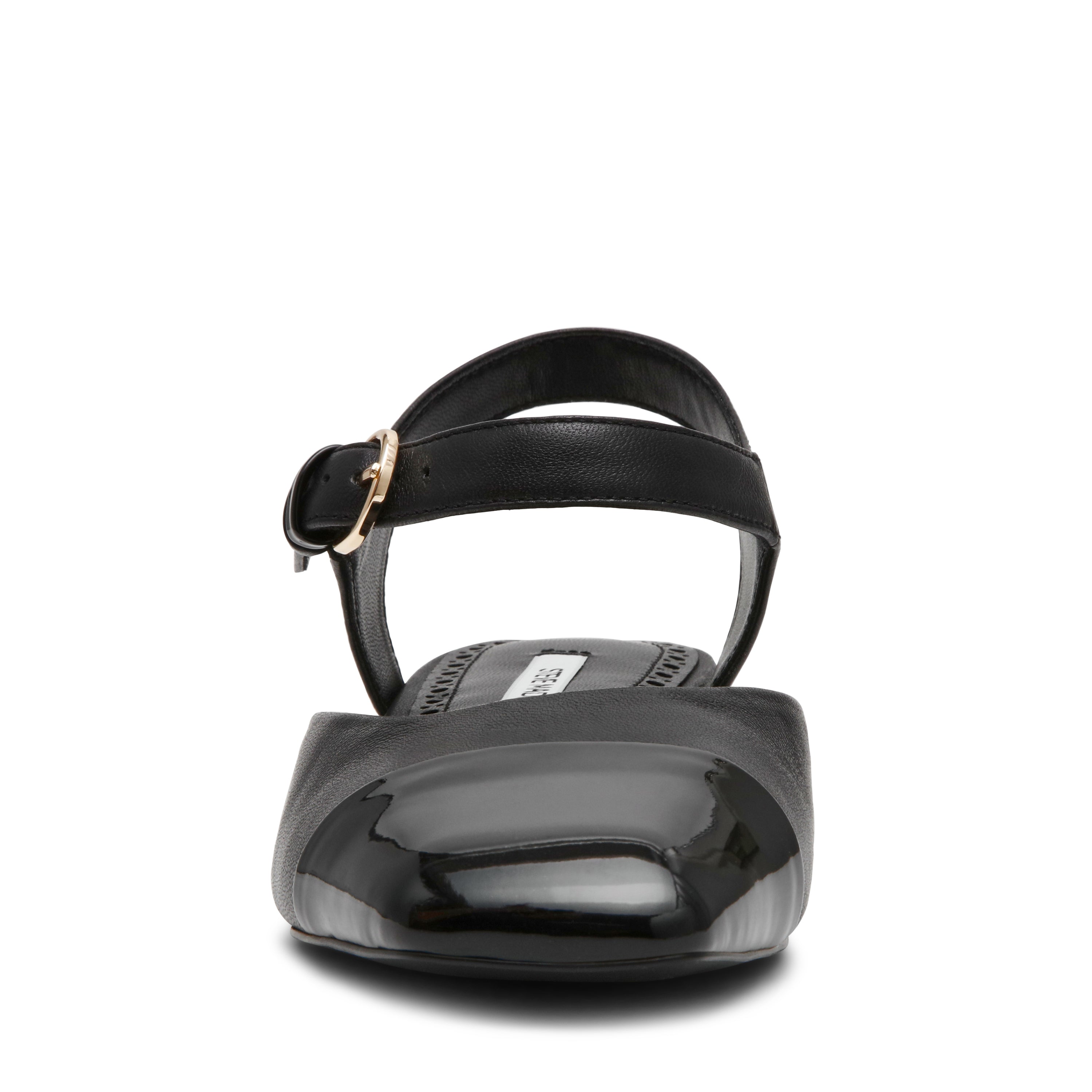 Steve Madden Novie ballerines cuir noir boucle talon 3 cm