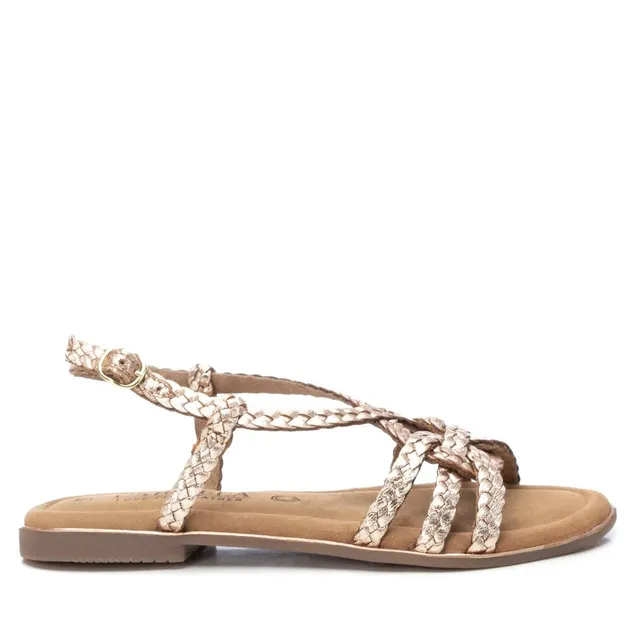 Carmela 16238802 sandales femme dorées cuir plat
