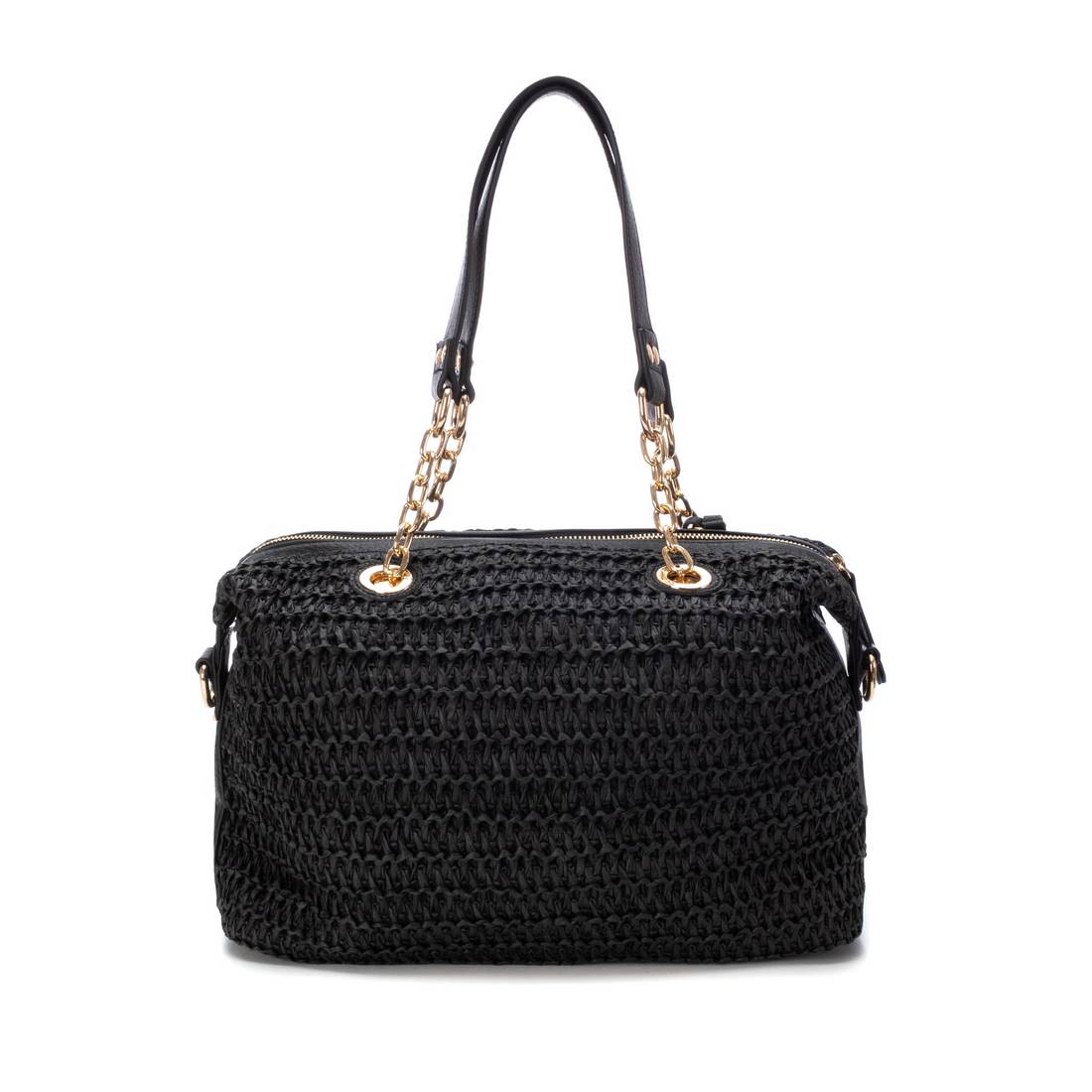 Carmela 18608702 sac raphia noir chaîne