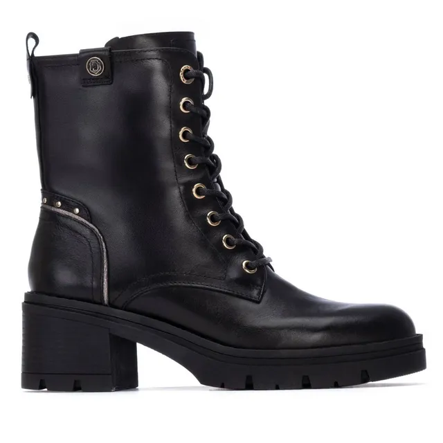 Carmela 16257002 bottines femme noires cuir talon
