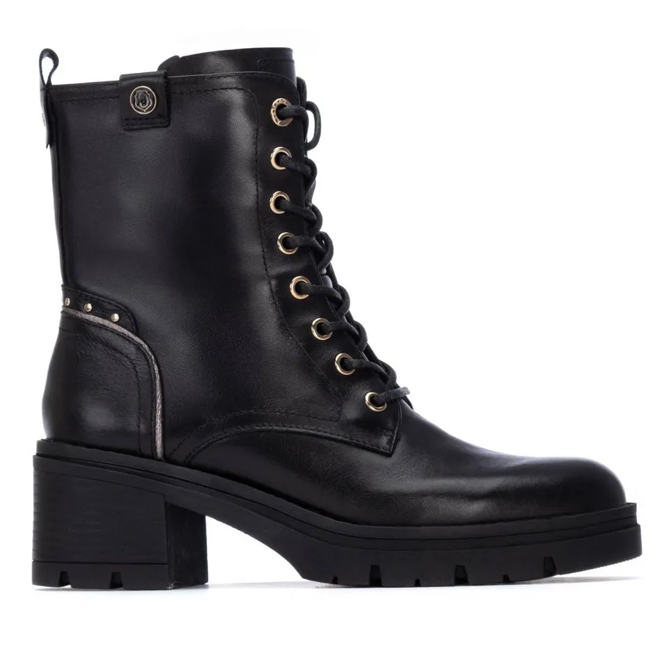 Carmela 16257002 bottines femme noires cuir talon