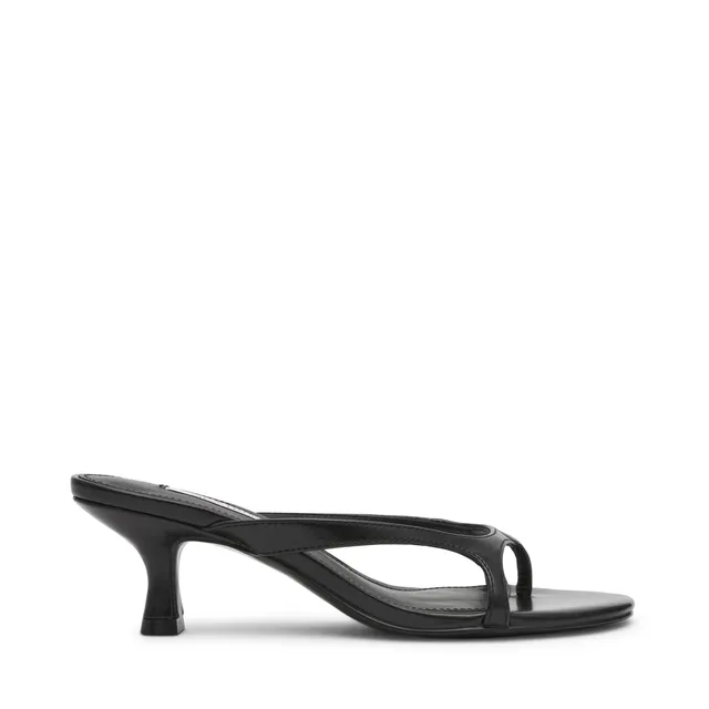 Steve Madden Brienna Sandales Cuir Noir Talon 4 cm