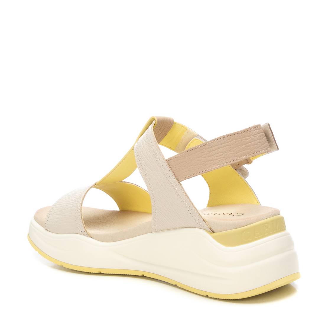 Carmela 16225904 sandales compensées cuir blanc