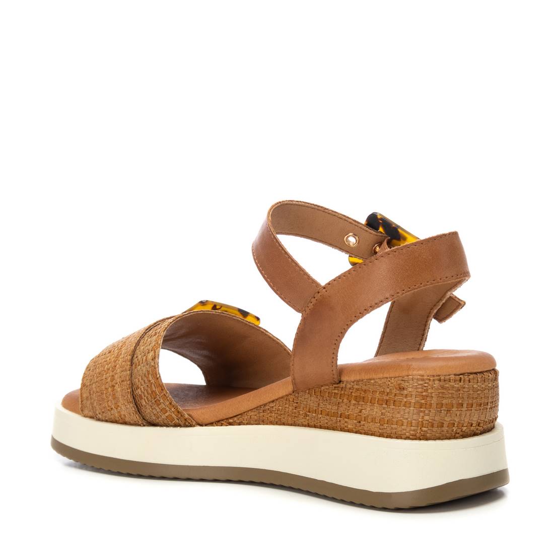 Carmela 16222702 sandale camel raphia compensée 6 cm