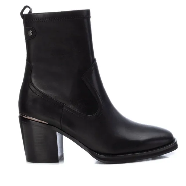 Carmela 16111501 bottines femme noir cuir talon 7 cm