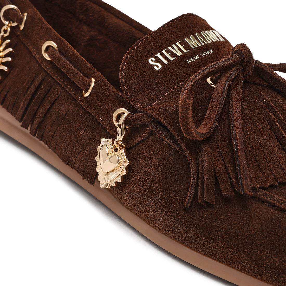 Steve Madden Rascals mocassins daim marron plat