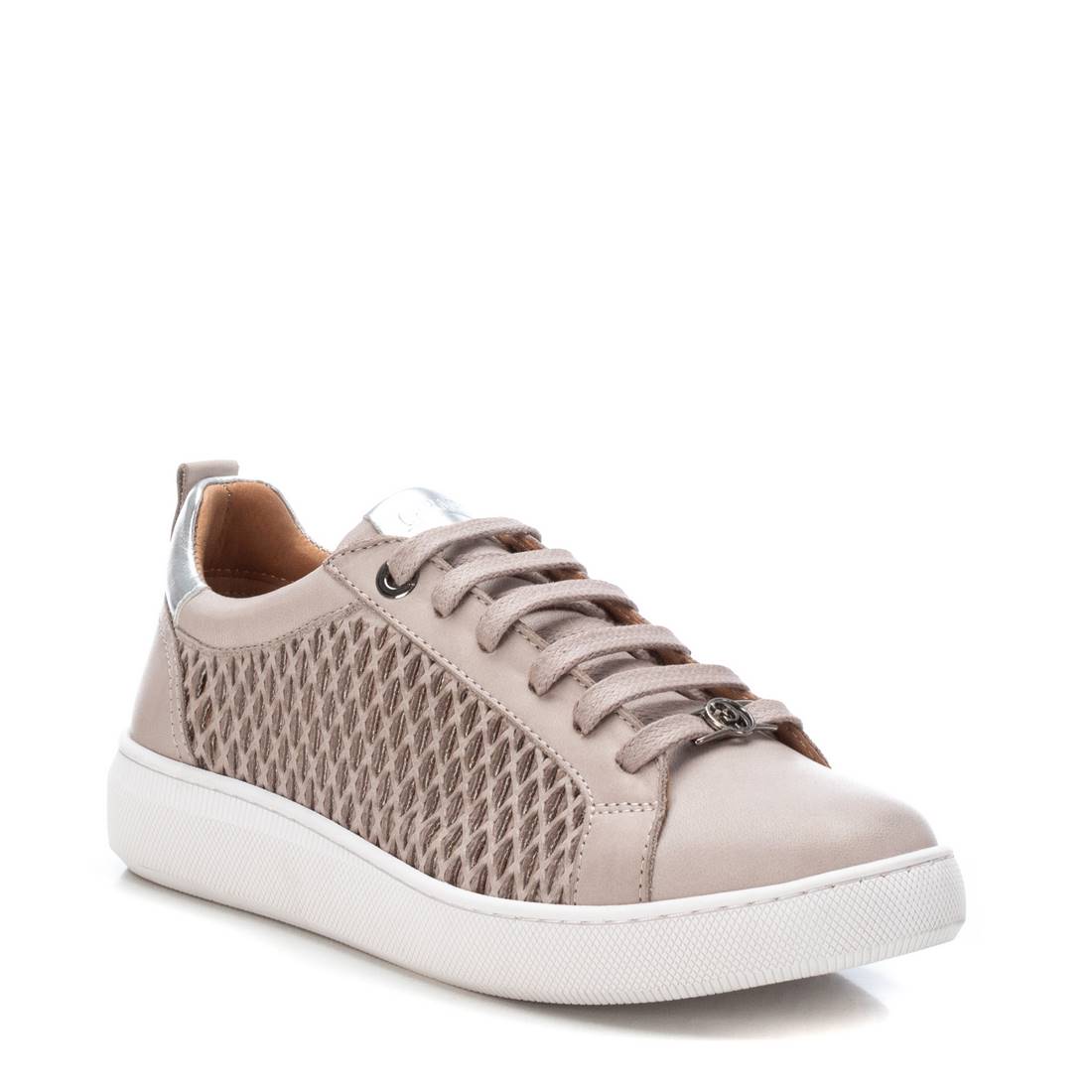 Carmela 16079702 basket cuir blanc à lacets