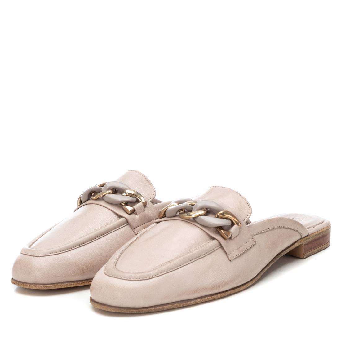 Carmela 16156003 mule femme cuir marron talon plat