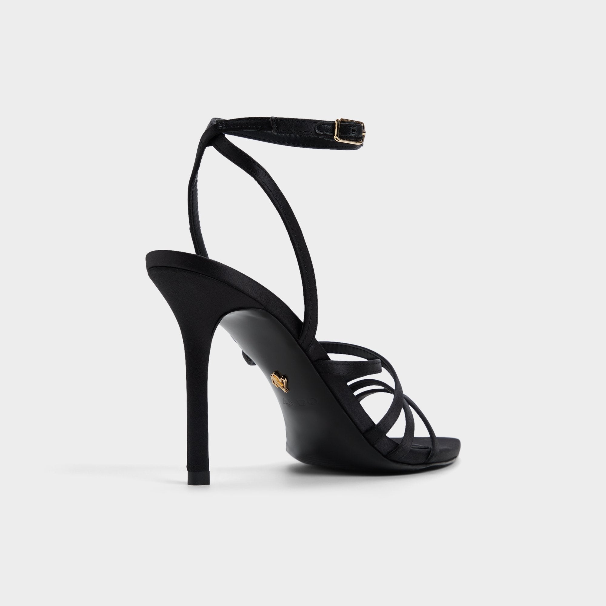 ALDO Solania sandales à talon noir satin