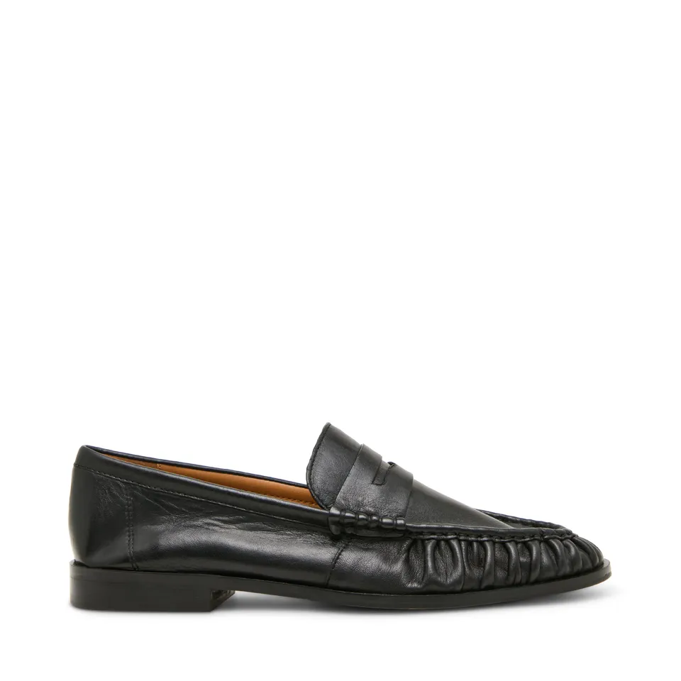 Steve Madden Quincey mocassins cuir noir homme slip-on