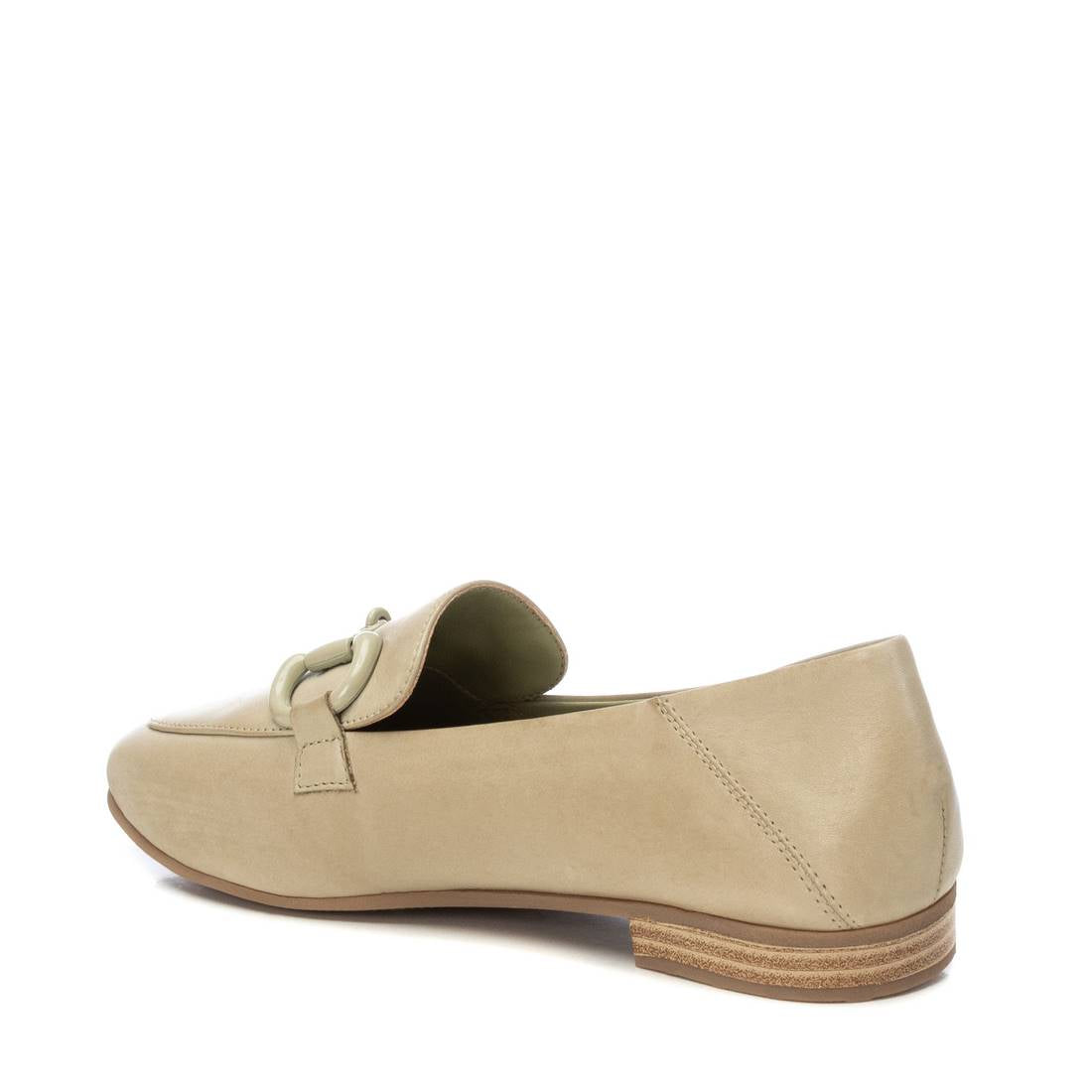 Carmela 16151501 mocassin cuir vert plat