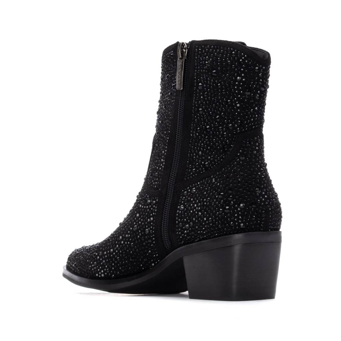 Carmela 16270501 bottine femme noir strass talon moyen