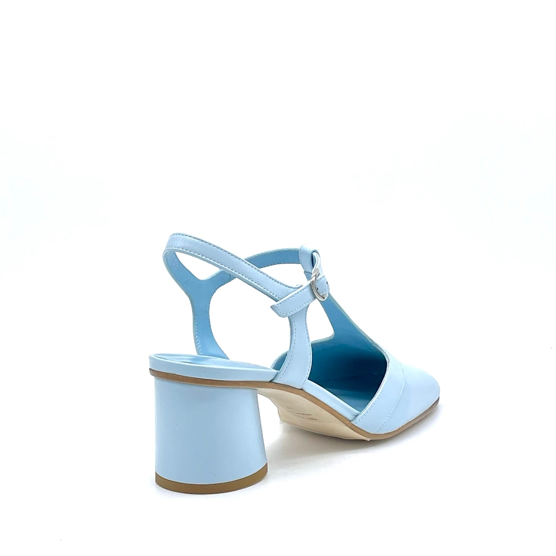 ELATA 15166 escarpins cuir bleu clair talon 5,5 cm
