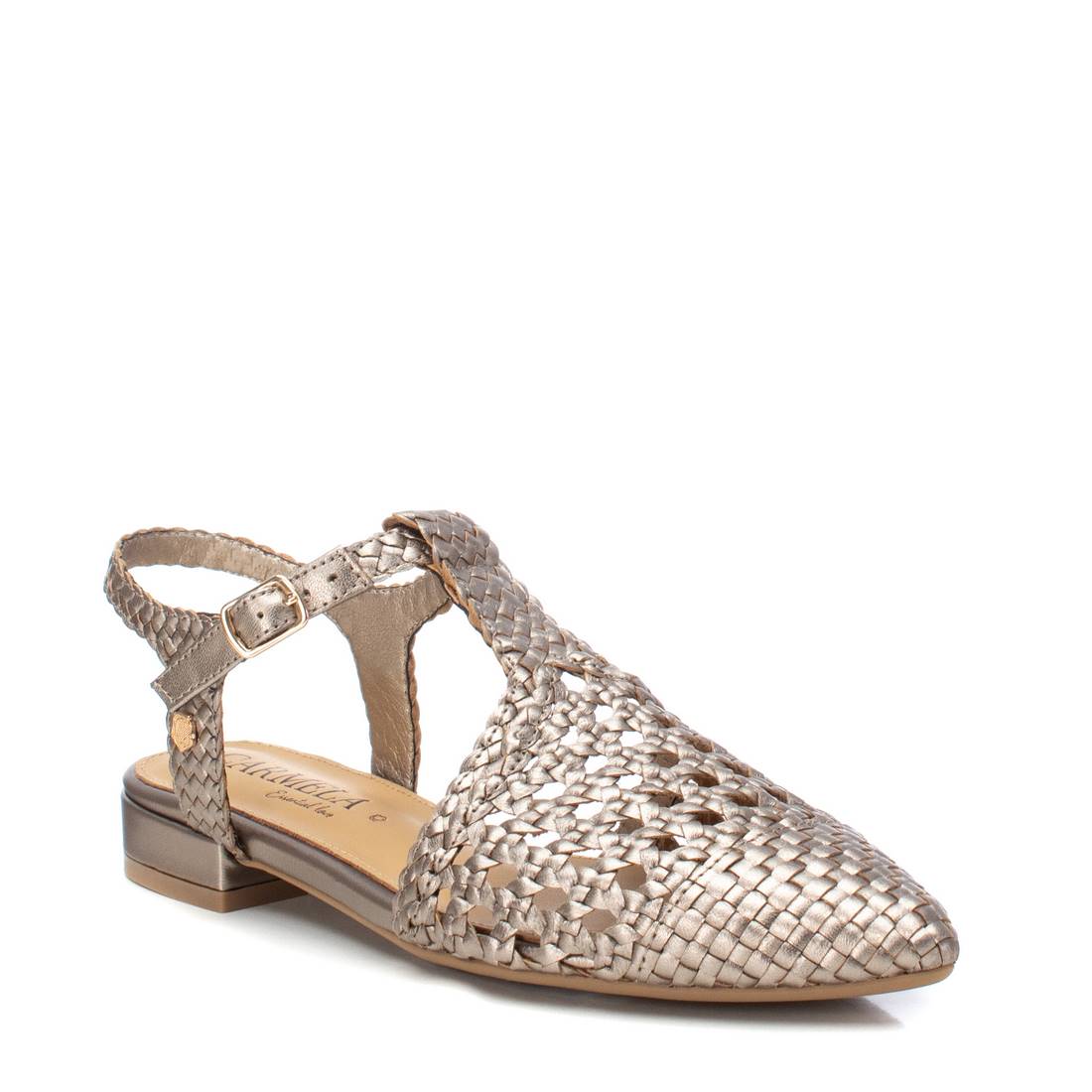 Carmela 16147402 ballerines cuir gris bride