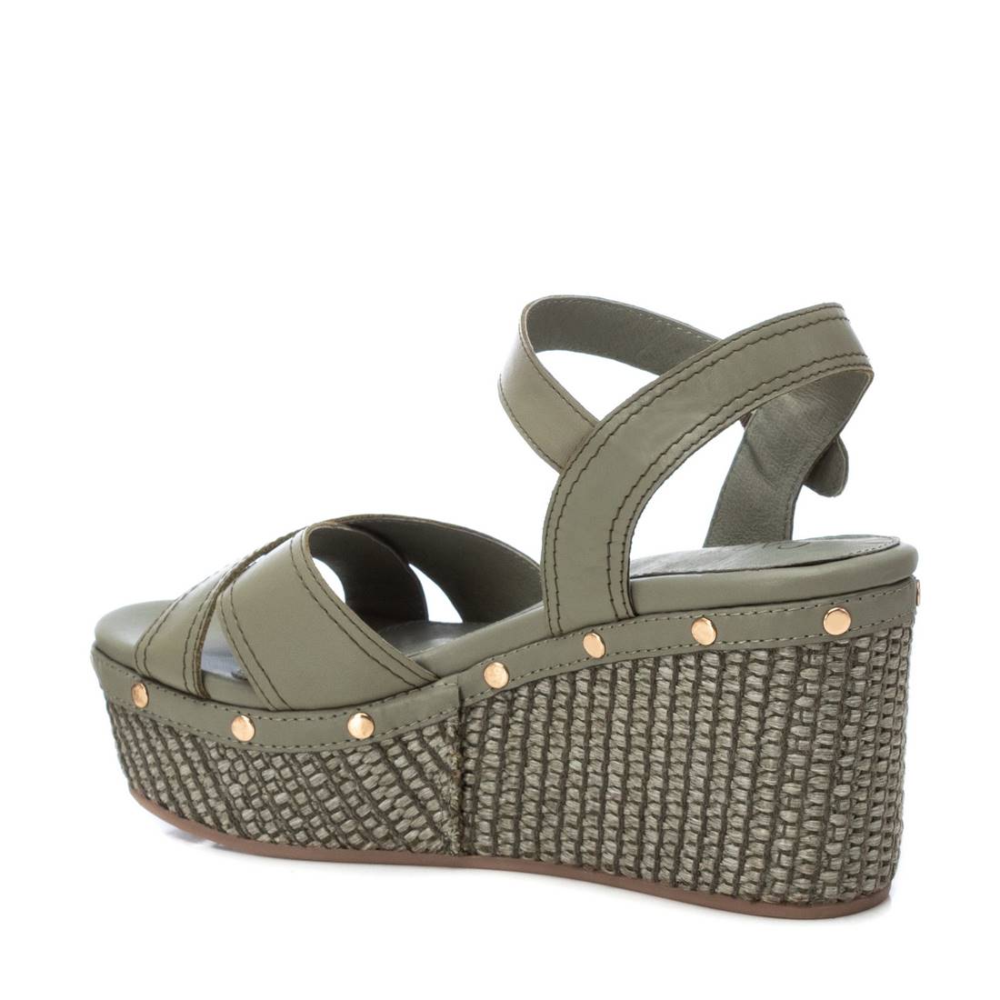 Carmela 16075004 sandales compensées cuir vert