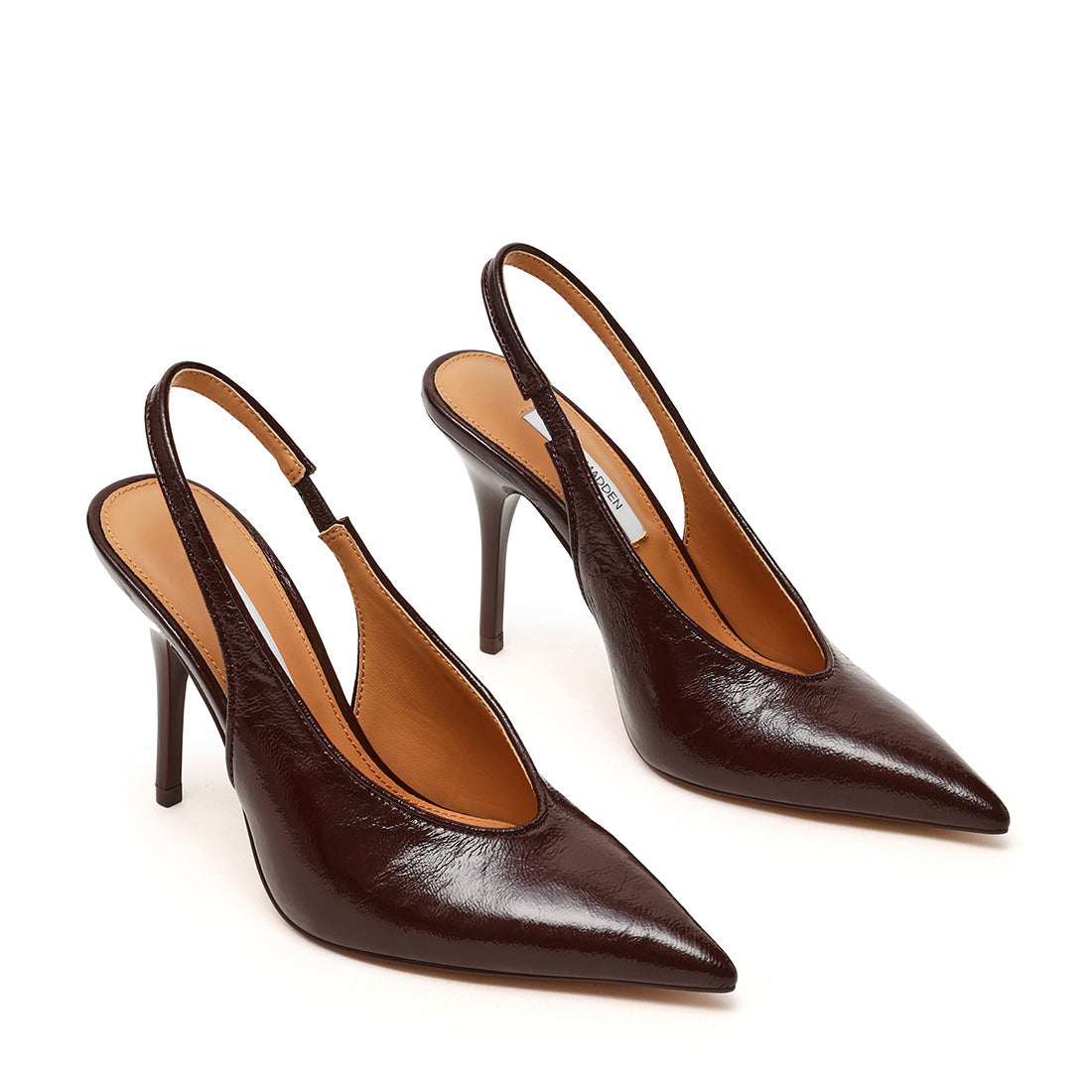 Steve Madden Andromeda escarpins cuir marron talon 7 cm