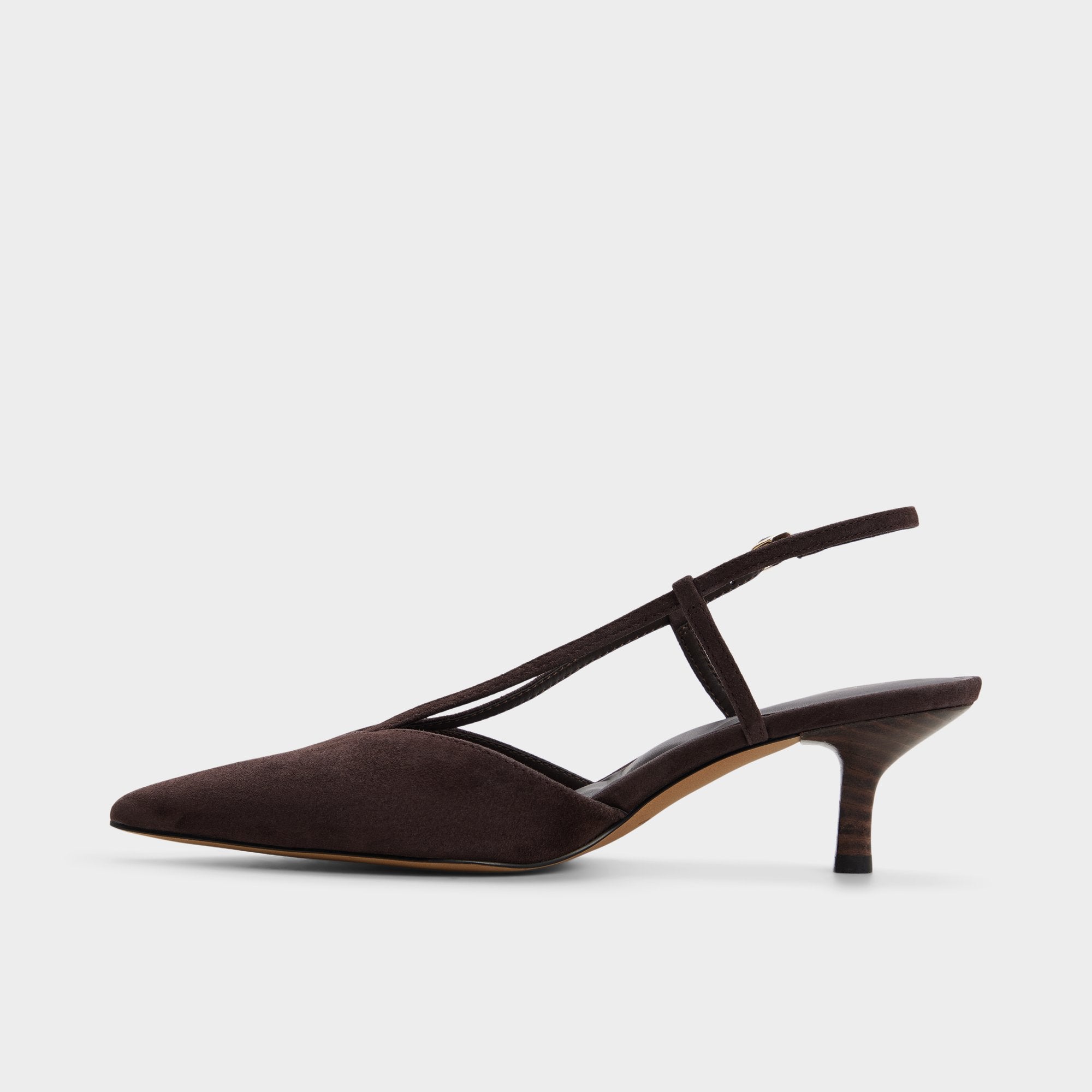 ALDO Kaylin escarpins slingback marron suède
