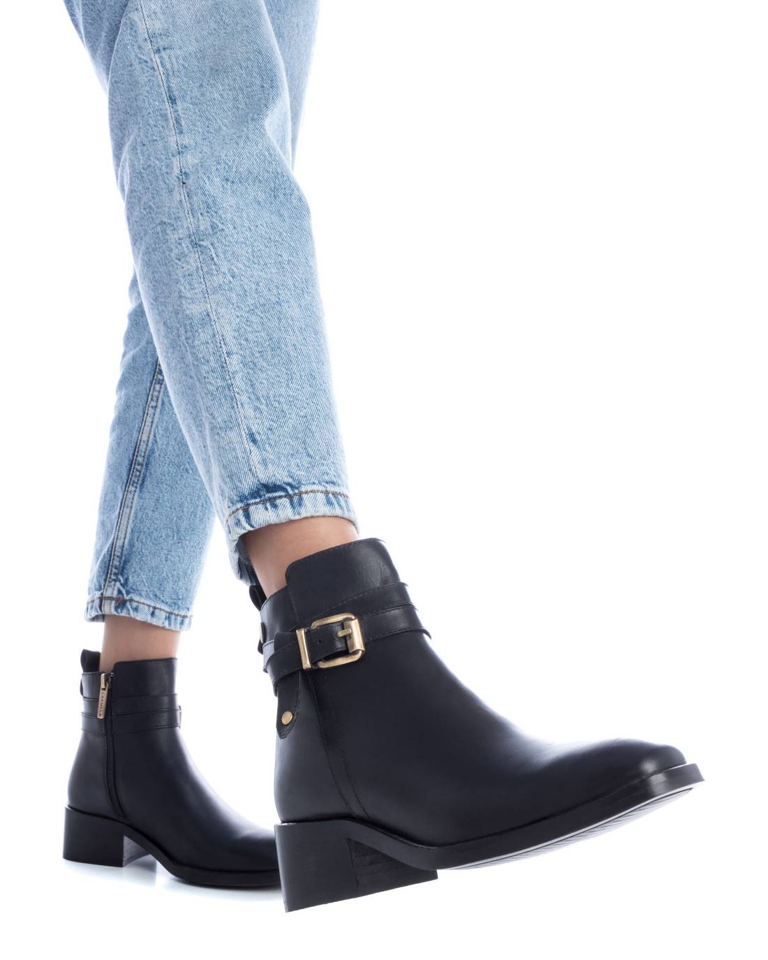 Carmela 16095101 bottines femme noir cuir 4 cm