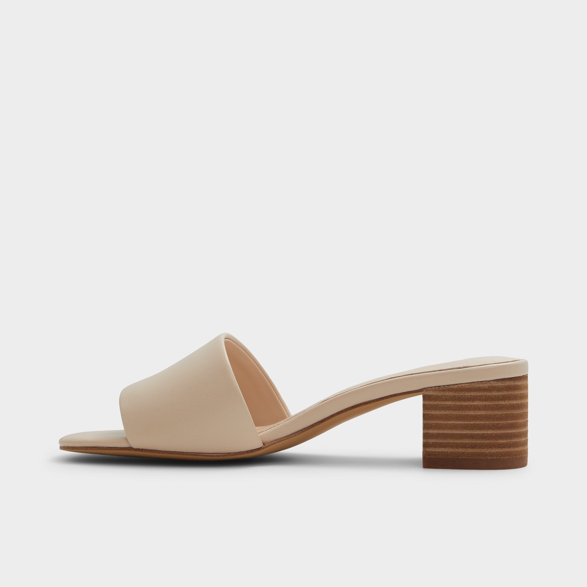 ALDO Claudina mules beige talon bloc confortable