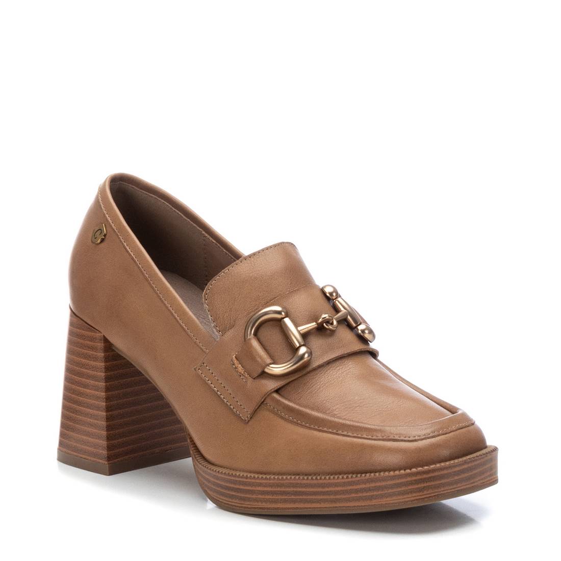 Carmela 16123504 mocassins cuir marron talon 8 cm