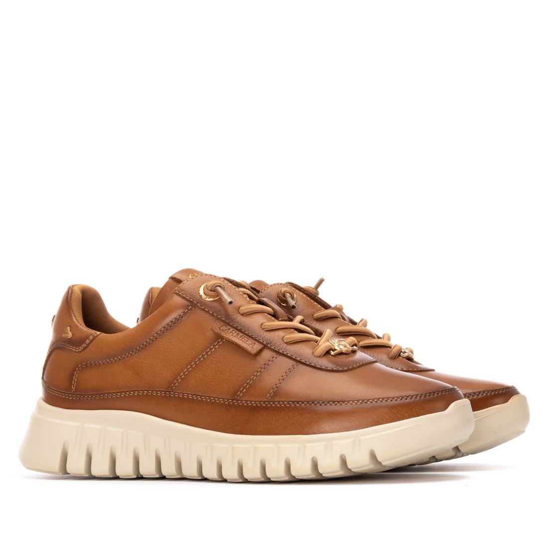 Carmela 16252501 baskets cuir camel marron