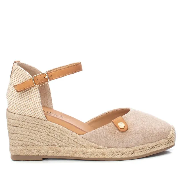 Carmela 16161804 espadrille compensée cuir blanc