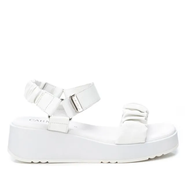 Carmela 16081111 sandales cuir blanc scratch