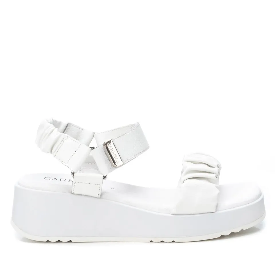 Carmela 16081111 sandales cuir blanc scratch