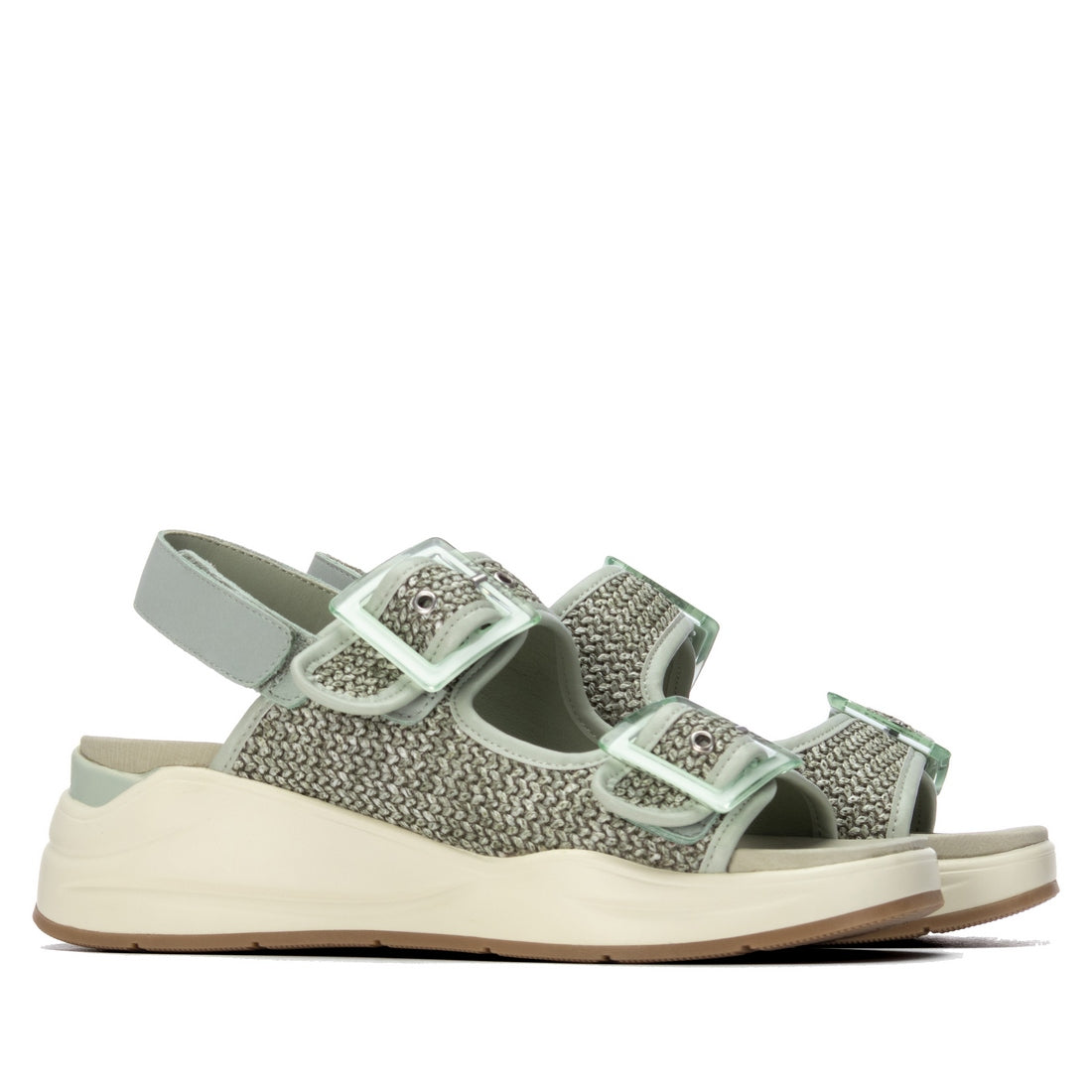 Carmela 16326702 sandales femme vert compensées