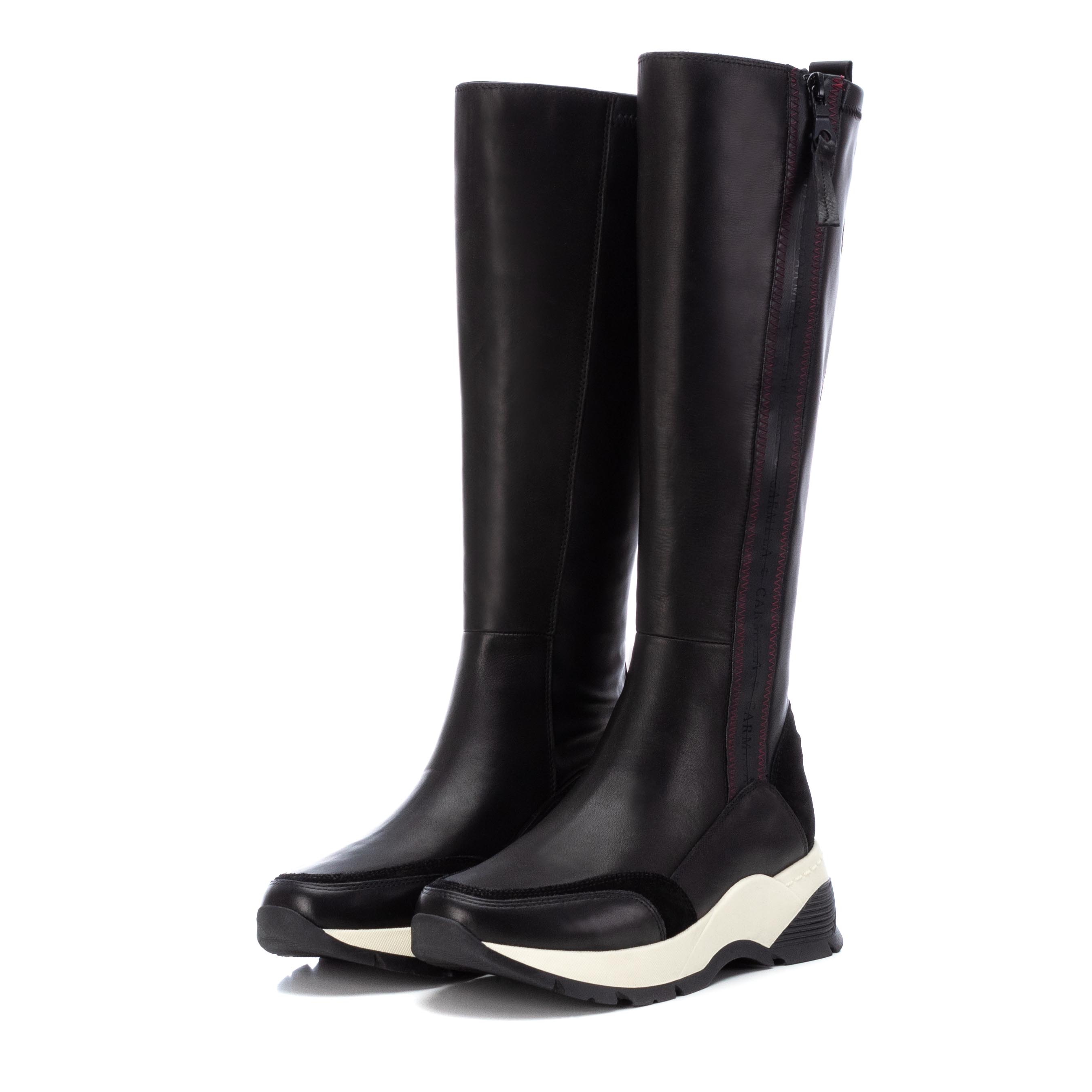 Carmela 16031401 baskets montantes cuir noir