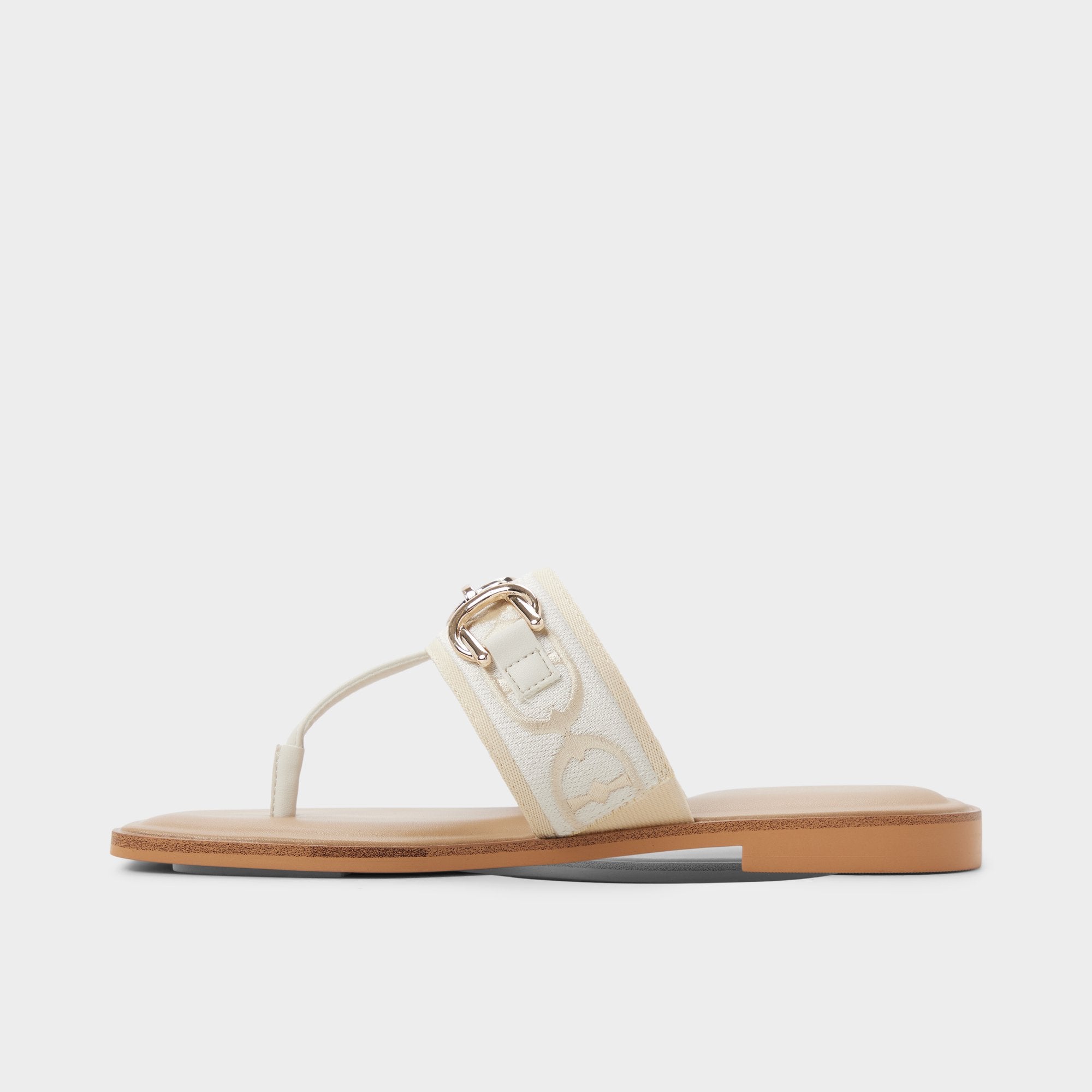 ALDO Coralynna ballerines toile monogramme bout carré