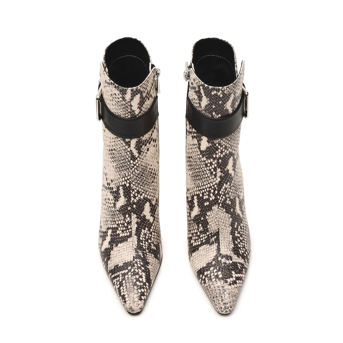 Steve Madden Sultri Bootie bottines serpent noir talon 8 cm