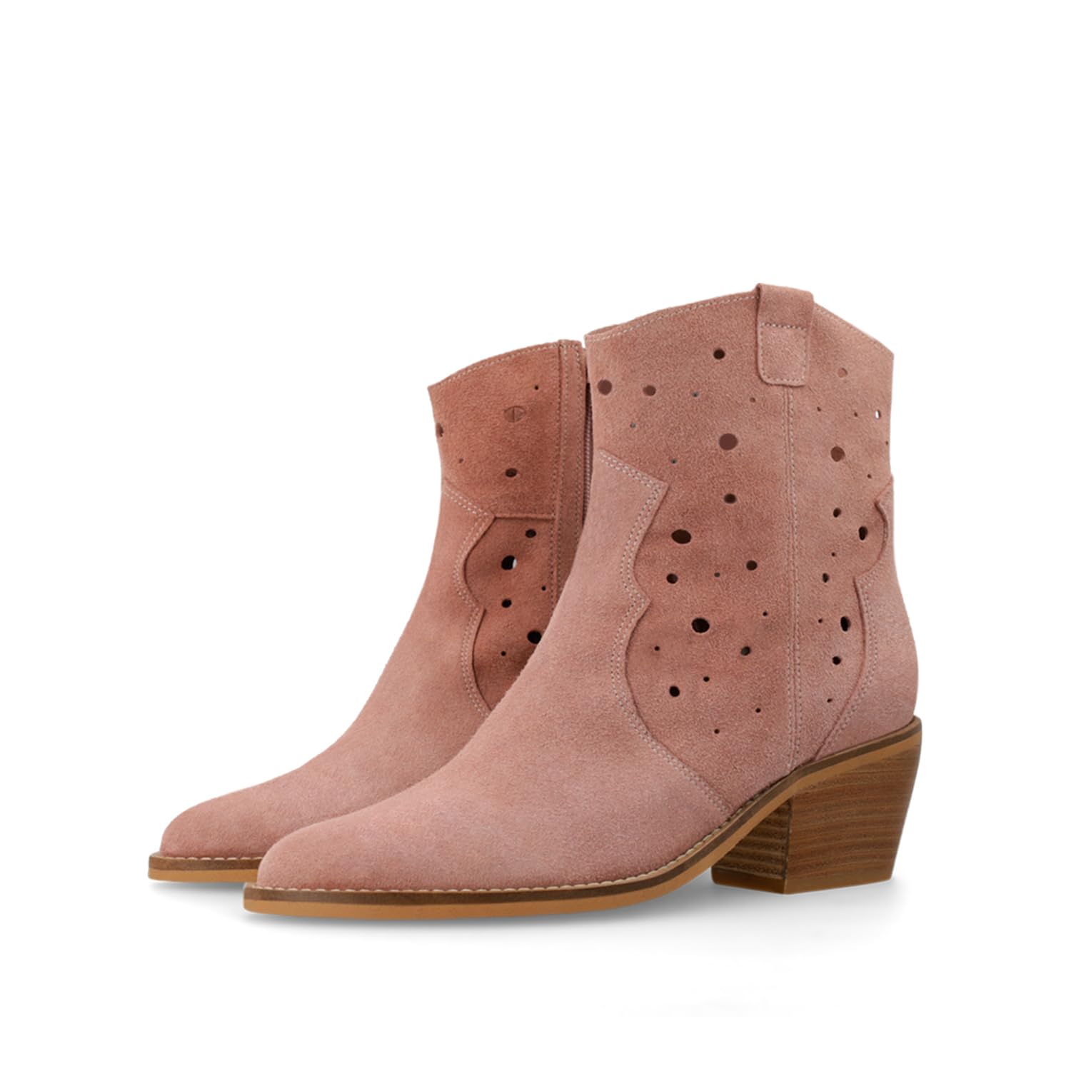 Lodi Porturi bottines roses femme cuir