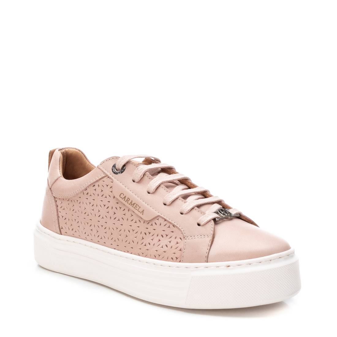 Carmela 16055801 sneakers cuir marron plates