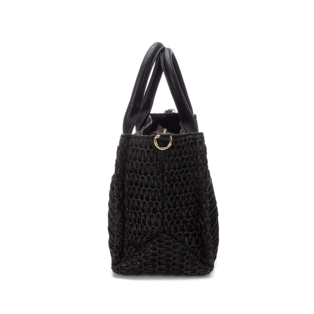 Carmela 18613302 sac rafia noir bandoulière