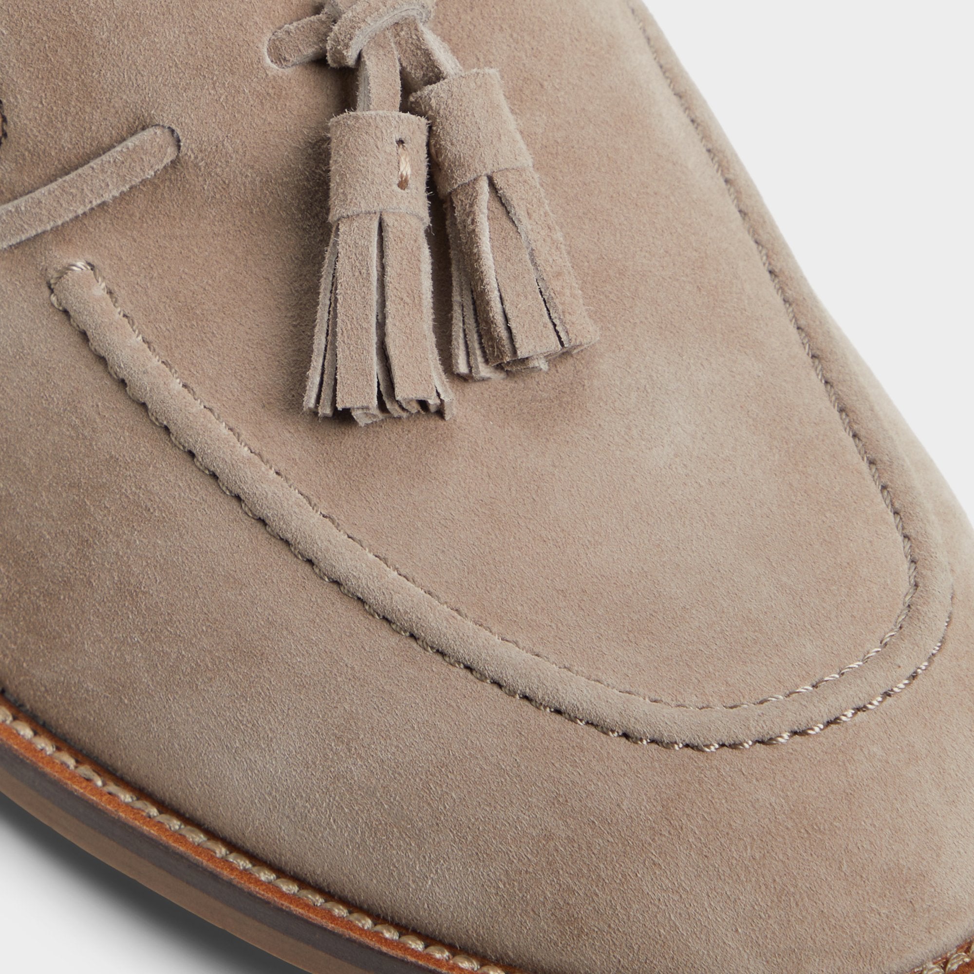 ALDO Nunez mocassins cuir suède taupe