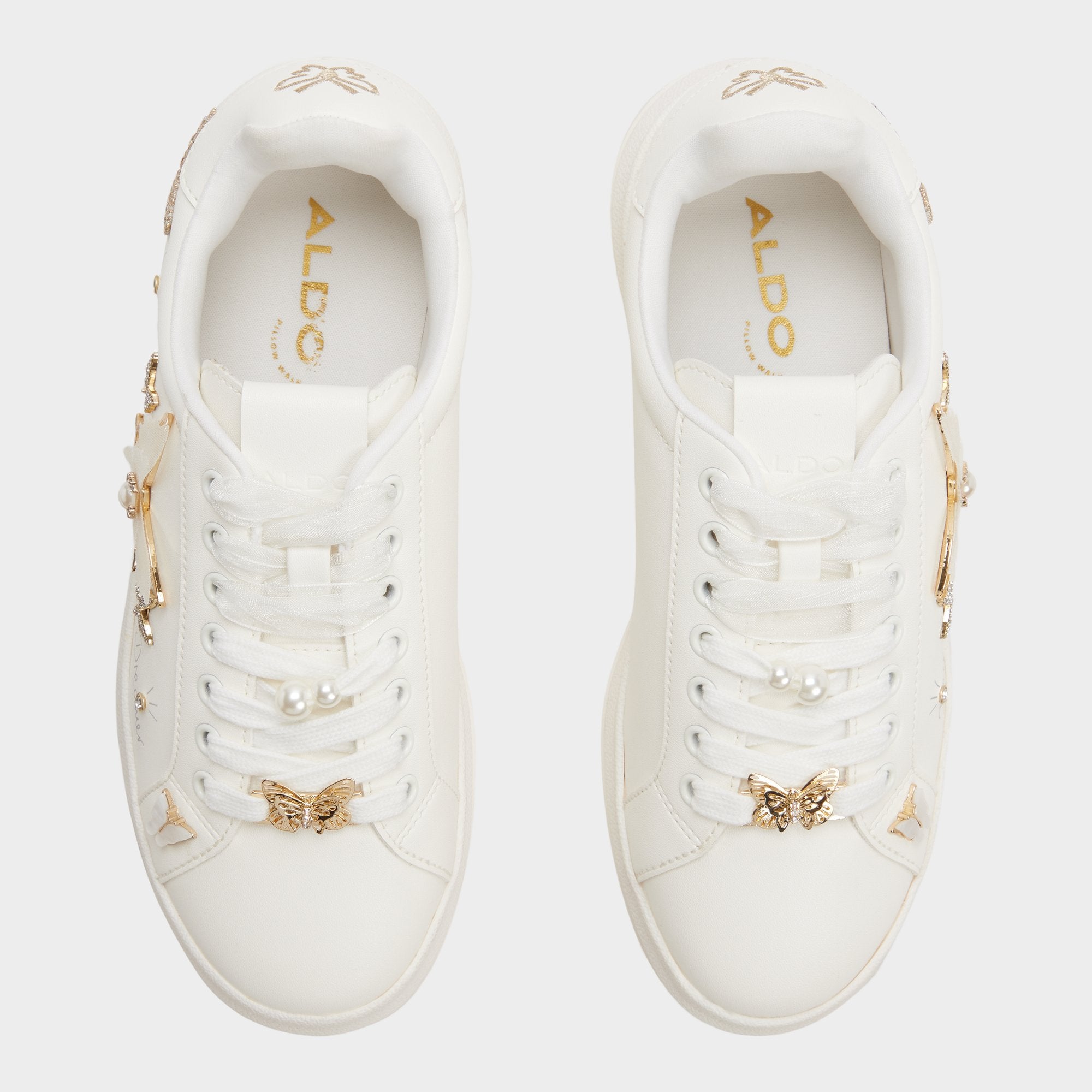 ALDO Pearlwing2 ballerines plates blanches