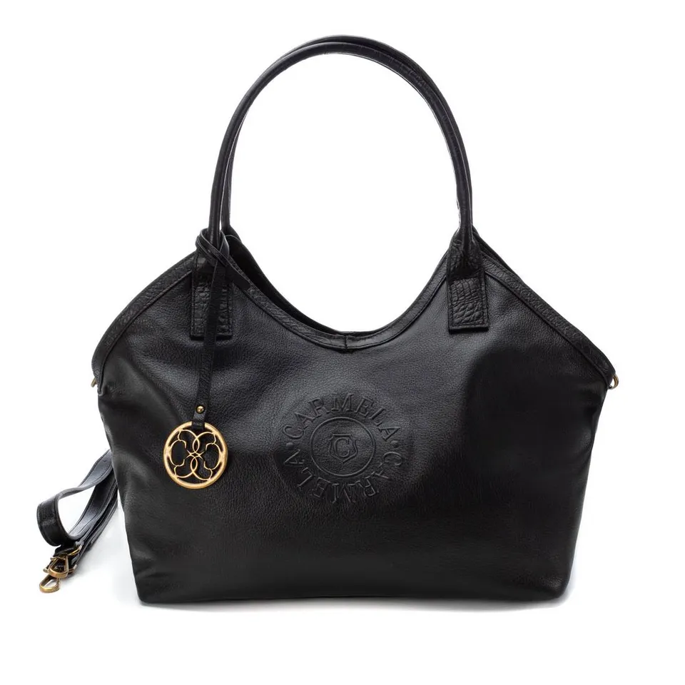 Carmela 18606901 sac noir cuir grand 43 cm