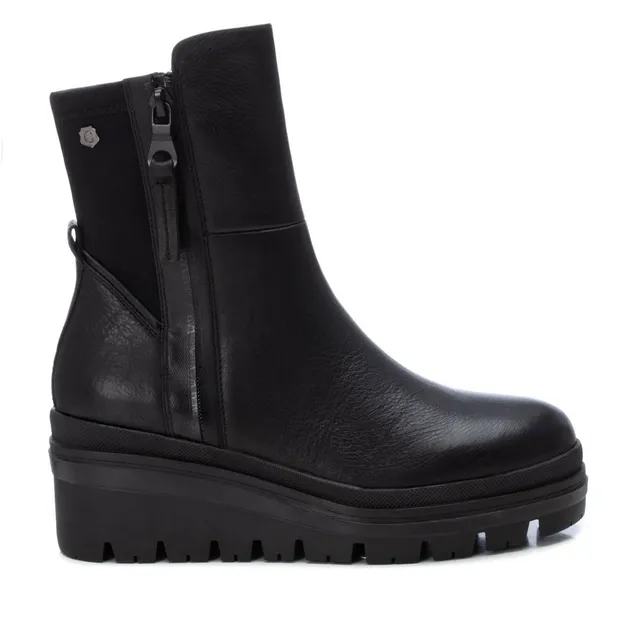 Carmela 16092401 bottine compensée cuir noir
