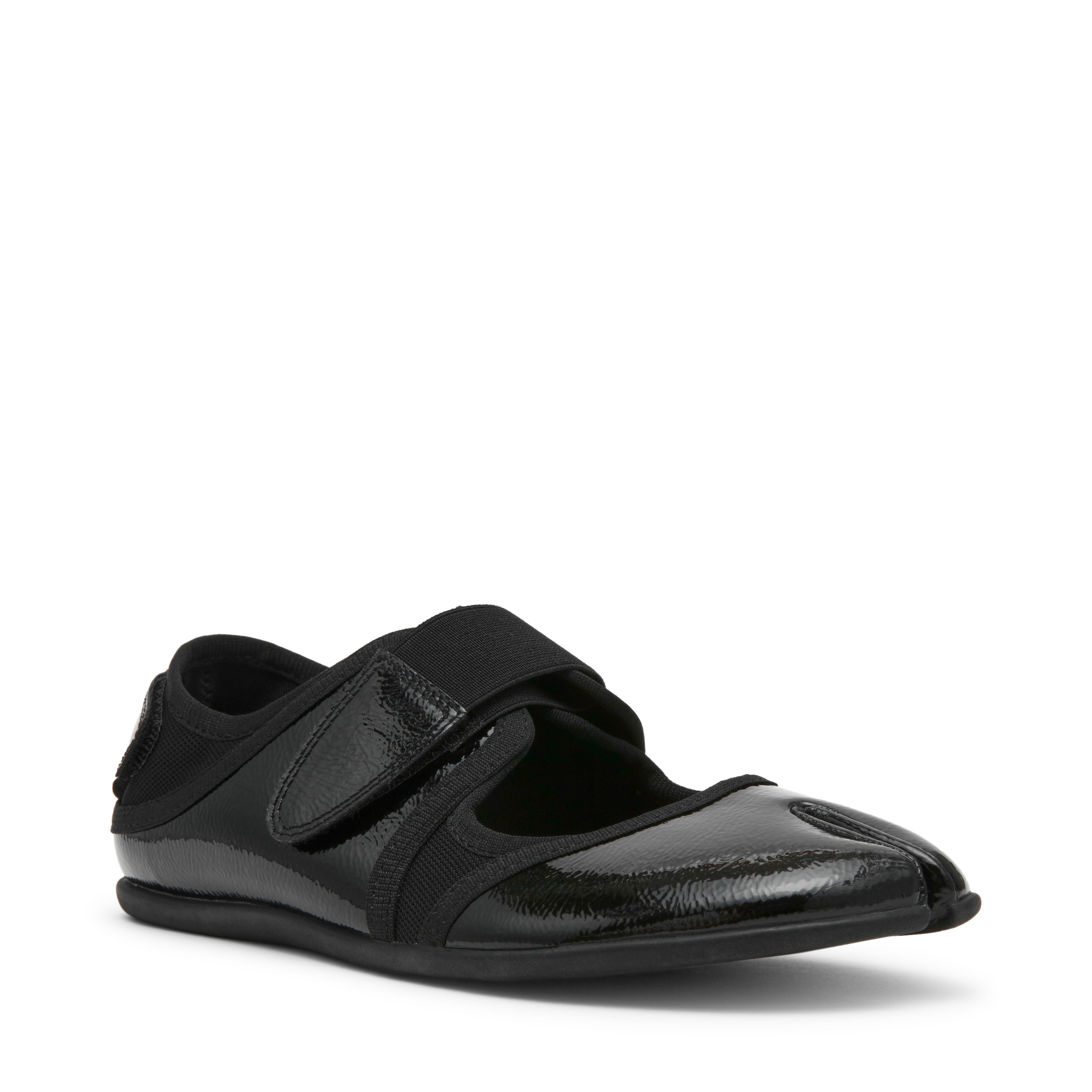 Steve Madden Rapid ballerine vernie noire bride