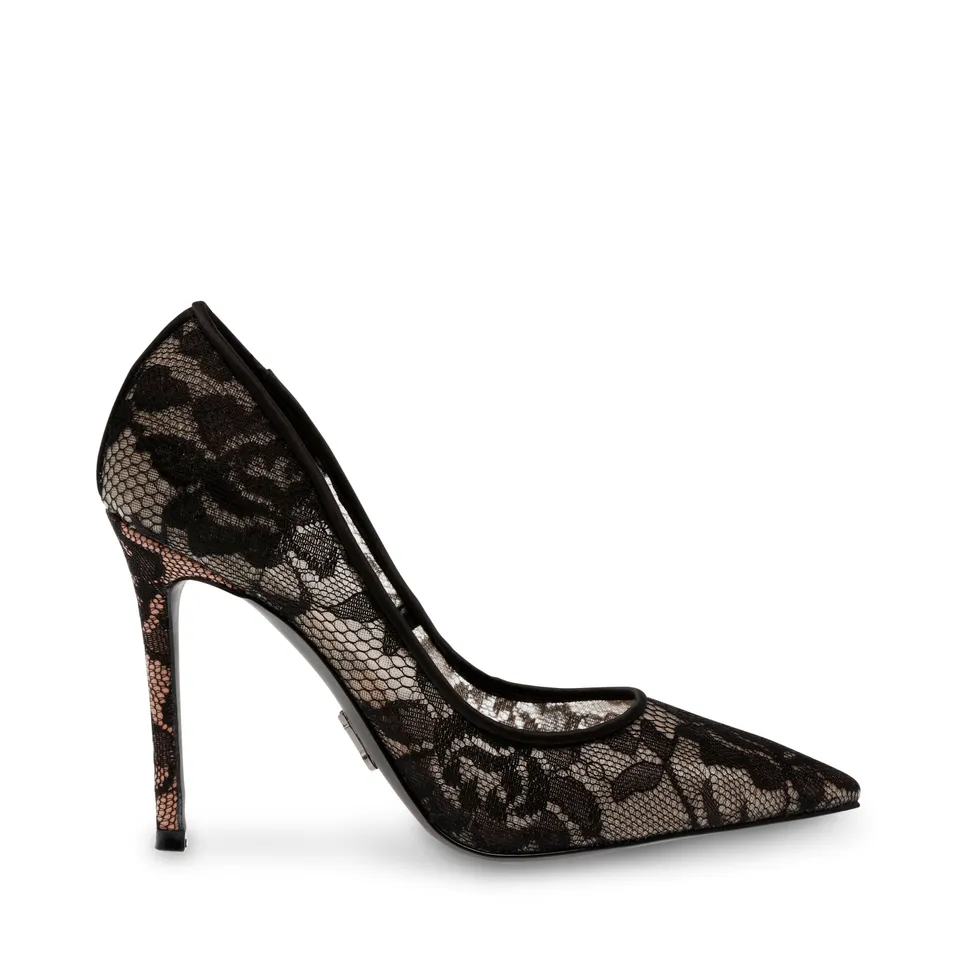 Steve Madden Evelyn-L escarpins dentelle noire talon 10,5 cm