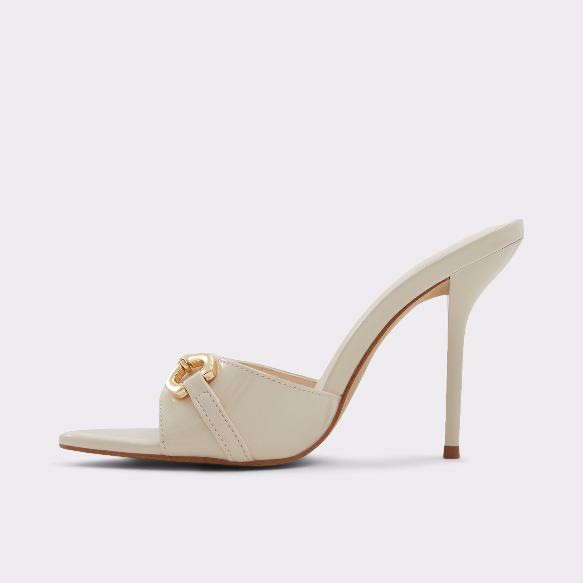 ALDO Edoassi mules à talon beige bout pointu