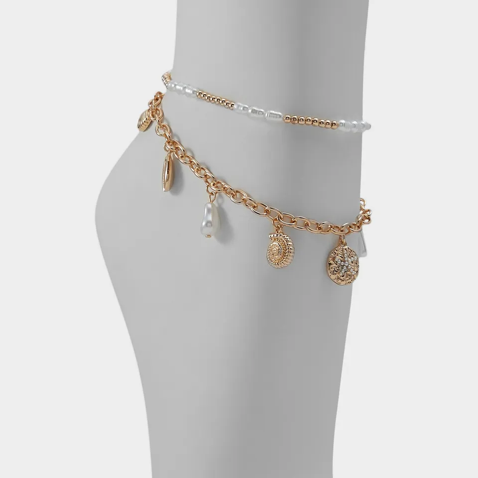 Aldo Oceanics bracelet de cheville été doré