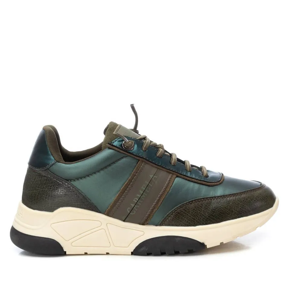 Carmela 16105804 sneakers femme vert cuir lacets