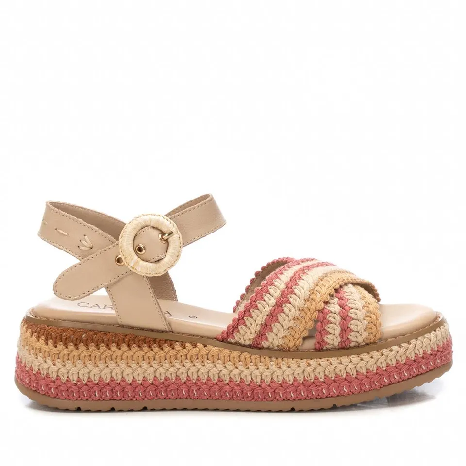 Carmela 16235602 sandales beige compensées 5 cm