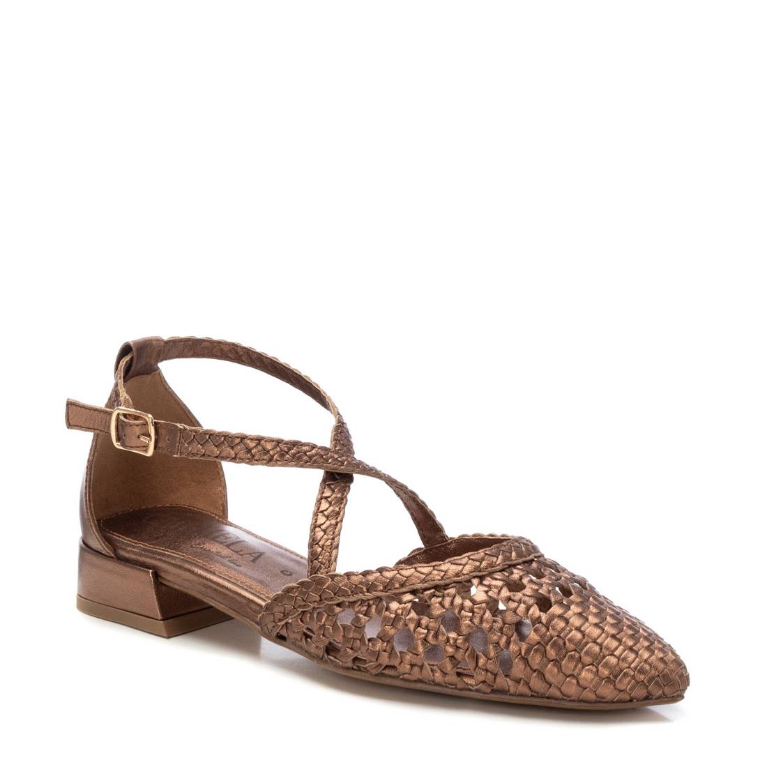 Carmela 16231903 ballerines cuir doré talon bas