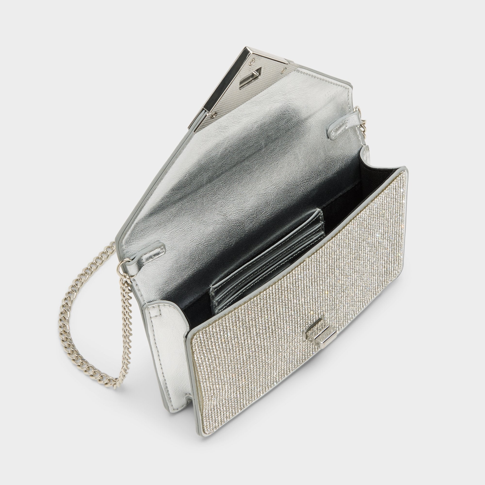 Aldo Brimortonblngg pochette argent paillettes soirée